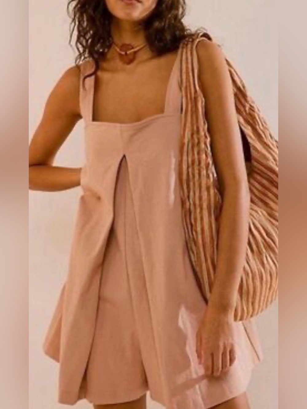 Free People Beach Towel Jumpsuit 100% Cotton Small Resortwear Coastal Swim